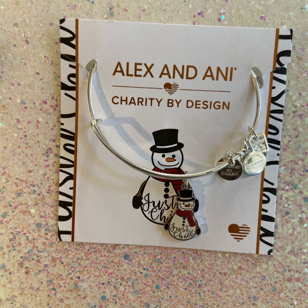 Alex and Ani snowman bangle